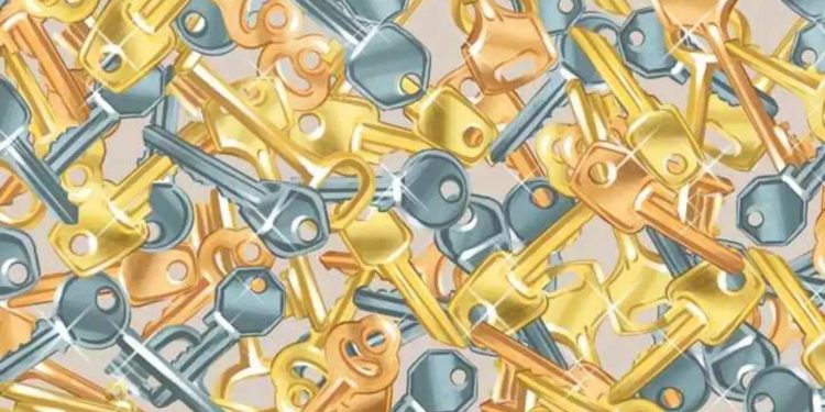 هل يمكنك إيجاد الجرس المختفي بين المفاتيح في 15 ثانية