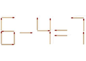 حل المعادلة بتحريك عود ثقاب واحد فقط